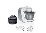 BOSCH Küchenmaschine "MUM58200 Serie 4", weiß, B:28cm H:28,2cm T:27,1cm, Küchenmaschinen, Zubehörtasche, Edelstahlschüssel spülmaschinenfest, 3D Rührsystem, Küchenmaschine