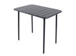 Gartentisch VCM "Metall Bistrotisch Balkontisch Sumila 80x55", schwarz, B:80cm T:55cm, Tische, Gartentisch