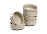 Schale LEONARDO "Keramikschale ROMA, ca. 16 cm, 6er-Set", beige, H:6,6cm Ø:15,7cm, Keramik, Schüsseln, Schale, spülmaschinengeeignet