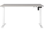 Schreibtisch GERMANIA "Boras", weiß (kaschmir, weiß, weiß, kaschmir), B:140cm H:120cm T:80cm, Tische, Schreibtisch, Breite 120/140/160 cm, Metallgestell in vers. Farben, Made in Germany