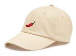 Schirmmütze LSCN BY LASCANA "Cap, Sommermütze, Basecap, Kopfbedeckung", Damen, beige, Stoff, Baumwolle, unifarben mit Farbeinsatz, Mützen Schirmmütze, mit modischer Stickerei VEGAN
