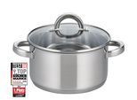 Fleischtopf ELO BASIC "Opal", silber (edelstahlfarben), Ø:16cm, Töpfe, Fleischtopf, Induktion