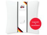 Federkissen RIBECO "Johanna Kopfkissen 1-tlg. oder 2-tlg.: 40x80 cm, 80x80 cm erhältlich", weiß, B:80cm L:80cm, Bezug: 100% Baumwolle. Füllung: 90% Entenfeder, 10% Entendaune, Kopfkissen, Federkissen, Kissen mit DOWNPASS zertifiziert und Made in Germany