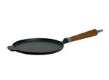 Crêpepfanne RONNEBY BRUK "Maestro Crépe-Pfanne, Ø 24 cm, mit Holzgriff", schwarz (schwarz, mit buchenholzgriff), B:24cm H:7cm L:51cm, Pfannen