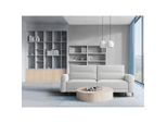 Livetastic , Hellgrau , Textil , Füllung: Polyurethan (Pur), Silikon , 232x94x102 cm , Made in EU ,