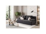 Mid.you , Schwarz , Textil , Füllung: Polyetherschaumkern,Polyetherschaumkern , 200x88x86 cm , Made in EU ,