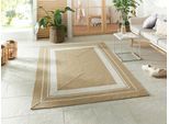Teppich HANSE HOME "Trenzado", beige (creme, beige), B:160cm H:10mm L:230cm, Polypropylen, Teppiche, Teppich, In- & Outdoor, Handmade-Look, Läufer, Wetterfest, Balkon, Wohnzimmer