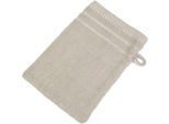 Waschhandschuh GÖZZE "Berlin", grau (taupe), B:17cm L:24cm, Frottier, Handtücher