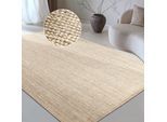 Teppich OTTO HOME "Avot Juteteppich", beige (naturweiß), B:120cm H:10mm L:170cm, Jute, Teppiche, Teppich, 100% Jutefaser, Läufer, Esszimmer, Wohnzimmer, Skandi