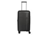 Hartschalen-Trolley TRAVELITE "ROOMER Trunk Reisekoffer Hartschale", Gr. B/H/T: 37cm x 66cm x 29cm 66 l, schwarz, Polypropylen, unifarben, Koffer, TSA-Schloss – robustes Reisegepäck im Trunk-Design
