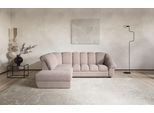 Ecksofa COTTA "Mado, Breite 260 cm", rosa (mud), B:260cm H:88cm T:104cm, 100% POLYESTER (PES), Sofas, Ecksofa, verschiedene Sofas individuell kombinierbar
