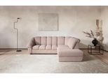 Ecksofa COTTA "Mado, Breite 260 cm", rosa (mud), B:260cm H:88cm T:104cm, 100% POLYESTER (PES), Sofas, Ecksofa, verschiedene Sofas individuell kombinierbar