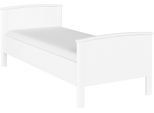 Funktionsbett RAUCH "Bett Einzelbett Komfortbett Holzbett TORRENT", weiß, B:110cm H:85cm L:209cm, Daybetten, Funktionsbett, in Komforthöhe, Einlasstiefe 6-fach verstellbar MADE IN GERMANY