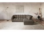 Ecksofa COTTA "Mado, Breite 260 cm", braun (schoko), B:260cm H:88cm T:104cm, 100% POLYESTER (PES), Sofas, Ecksofa, verschiedene Sofas individuell kombinierbar