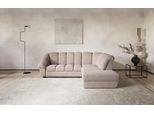 Ecksofa COTTA "Mado, Breite 260 cm", rosa (mud), B:260cm H:88cm T:104cm, 100% POLYESTER (PES), Sofas, Ecksofa, verschiedene Sofas individuell kombinierbar