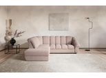 Ecksofa COTTA "Mado, Breite 260 cm", rosa (mud), B:260cm H:88cm T:104cm, 100% POLYESTER (PES), Sofas, Ecksofa, verschiedene Sofas individuell kombinierbar