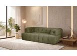 2-Sitzer HOME AFFAIRE "APERIRE Design-Sofa, moderne Steppung, Breite 180 cm", oliv, B:180cm H:77cm T:100cm, 100% Polyester, Sofas, 2-Sitzer, mit Wellenunterfederung, gemütlich und modern, komfortables Sitzgefühl