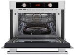 EXQUISIT Einbau-Mikrowelle "EBM 4544 Hi", schwarz, inox, Mikrowellen, Egal ob Pizza, Gemüse oder Fleisch-perfekte Ergebnisse auf Knopfdruck, Einbau-Mikrowelle
