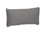 Gardenson Loungekissen, Hellgrau, Textil, Uni, Füllung: Schaumstoff, 80x40x20 cm, bügelfrei, pflegeleicht, formstabil, für den Außenbereich geeignet, UV-beständig, wetterfest, Gartenmöbel, Gartenbänke