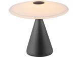 PAUL NEUHAUS LED Tischleuchte "ELIPSA", schwarz, 1, Ø 20cm H: 18cm, 1 Stk., Leuchten, Touchdimmer, Memoryfunktion, Opalglas, LED Tischleuchte