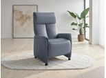 TV-Sessel SIT & MORE "Cremona Comfort", graublau, B:76cm H:112cm T:84cm, Sessel, wahlweise manuell oder elektrischer Funktion mit Akku
