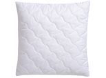 Microfaserkissen OTTO HOME "Fantasy Kopfkissen 40x80 oder 80x80 cm, Made in Germany", weiß, B:80cm L:80cm, Bezug: 100% Baumwolle. Füllung: 100% Polyester, Kopfkissen, Bezug Polyester oder recyceltem Polyester oder Baumwolle (ECO)