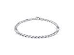 Panzerarmband AMOR, silber (silberfarben), Armbänder, Herren, 21cm, Silber 925 (Sterlingsilber), Panzerarmband