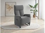 TV-Sessel SIT & MORE "Cremona Comfort", grau (anthrazit), B:76cm H:114cm T:84cm, 100% Polyester, Sessel, wahlweise manuell oder elektrischer Funktion mit Akku