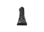 Stiefel TOM TAILOR "Tom Tailor Tall Boots", Mädchen, Gr. 28, grau (silber), Polyurethan, Schuhe Stiefel