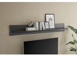 Wandboard HOME AFFAIRE "Lincoln, Wandregal im Landhausstil, Wandhalter mit Ablagefläche", grau (schwarz matt), B:180cm H:25cm T:22cm, Holzwerkstoff, Regale, Wandboard, edles Design, in zwei Größen verfügbar, vielseitig einsetzbar