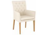 Esszimmerstuhl HOME AFFAIRE "Colorado", beige (beige, eichefarben), B:60cm H:94,5cm T:60cm, Holzwerkstoff, Stühle, Esszimmerstuhl, mit Massivholzgestell