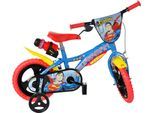 Kinderfahrrad DINO BIKES "Superman 12" Kinderfahrrad 2-4 Jahre" Gr. 21, blau, Fahrräder, Kinder, 12 Zoll (30,48cm) hinten: 12 Zoll (30,48cm), Kinderfahrrad