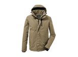 Outdoorjacke KILLTEC "KOW 161 MN JCKT", Herren, Gr. XL, taupe, Obermaterial: 100% Polyester.Futter: 100% Polyester.Füllung: 100% Polyester, Jacken Outdoorjacke, Wasser- und winddichte Funktionsjacke mit abnehmbarer Kapuze