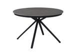 Ambia Garden Gartentisch, Grau, Metall, Keramik, rund, eckig, 120x74x120 cm, Gartenmöbel, Gartentische, Gartentische