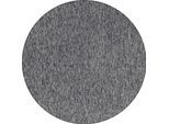 Teppich AYYILDIZ TEPPICHE "Nizza 1800 Kurzflorteppich", grau, H:6mm Ø:120cm, Polypropylen, Teppiche, Teppich, pflegeleicht, leicht melierter Kurzflor, ringsum gekettelt, Wohnzimmer