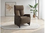 TV-Sessel SIT & MORE "Cremona Comfort", braun, B:76cm H:114cm T:84cm, 100% Polyester, Sessel, wahlweise manuell oder elektrischer Funktion mit Akku