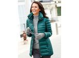 Steppjacke CASUAL LOOKS, Damen, Gr. 24, blau (petrol), 100% Polyamid, unifarben, figurumspielend, Jacken Steppjacke