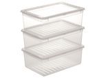 Aufbewahrungsboxen-Set Beate ca. 11l, 3-teilig