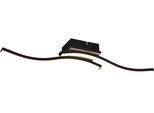REALITY LEUCHTEN LED Deckenleuchte "Route", braun (holzoptik), 2, H: 7cm, 1 Stk., Leuchten, moderne Deckenlampe 2-flammig, LEDs mit 2x 500 Lumen, LED Deckenleuchte