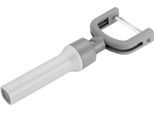Sparschäler ZWILLING "Z-Cut", grau, B:7,5cm H:3,1cm L:18cm, Edelstahl, Kunststoff, Küchenschneider, Sparschäler, 2-in-1, Lang- und Querschäler in einem, für Links- und Rechtshänder