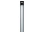 Kabelkanal HAMA "Aluminium Kabelführung zum Schrauben oder Kleben für 5 Kabel, halbrund", silber, B:3,3cm H:1,8cm L:110cm, Aluminium, Kabelführungen, Kabelkanal, Kabelmanagement, 110 cm Länge