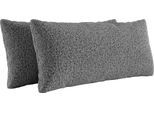 Sofakissen HOME AFFAIRE "Viva", grau, B:60cm H:30cm T:8cm, 100% Polyester, Polsterauflagen, Sofakissen, 2er Kissen-Set wahlweise in zwei Größen