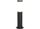 TRIO LEUCHTEN Außen-Stehlampe "TRIOTO, Pollerleuchte Höhe 45cm, Wegeleuchte Garten Terrasse Outdoor", schwarz matt, 1, Ø 11,8cm H: 45cm, 1 Stk., Leuchten, IP44, exkl 1x E27 max 25W, Edelstahl Garten Stehleuchte schwarz matt, Außen-Stehlampe