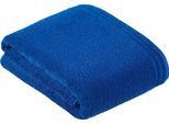 Saunatuch VOSSEN "Calypso", blau (reflex blau), B:100cm L:150cm, Walkfrottee, Obermaterial: 100% Baumwolle, Handtücher, Saunatuch, mit schmaler Bordüre