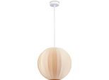 PACO HOME Pendelleuchte "HUGO PD1", weiß (apricot), 1, Ø 30cm H: 182,5cm, Leuchten, Pendelleuchte