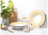 Pastateller CREATABLE "Gourmet Athena, Teller Set, 4-tlg.", weiß, H:6cm Ø:30cm, Porzellan, Speiseteller, Pastateller, Griechische Eleganz, Vielseitig einsetzbar