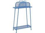 Regal GARDEN PLEASURE "Shelfo", blau, B:65,5cm H:105,5cm T:27cm, Metall, Regale, Regal, Metall, 65,5x27x105,5 cm, blau