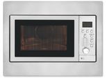 EXQUISIT Einbau-Mikrowelle "EMW 2546.1 HI", edelstahl, Mikrowellen, Auftauen,Aufwärmen,Grillen o.backen mit Heißluft-alles möglich, Einbau-Mikrowelle