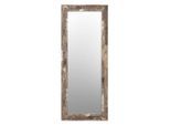 Spiegel, Holz, Metall, Glas, rechteckig, 56x148 cm, Fsc, Made in EU, waagrecht montierbar, senkrecht montierbar, Spiegel, Wandspiegel