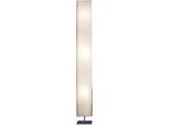 SALESFEVER Stehlampe "Theodor", weiß (weiß, chromfarben), 3, H: 160cm, 1 Stk., Leuchten, Plissee Lampenschirm, verchromtes Metall, Stehlampe